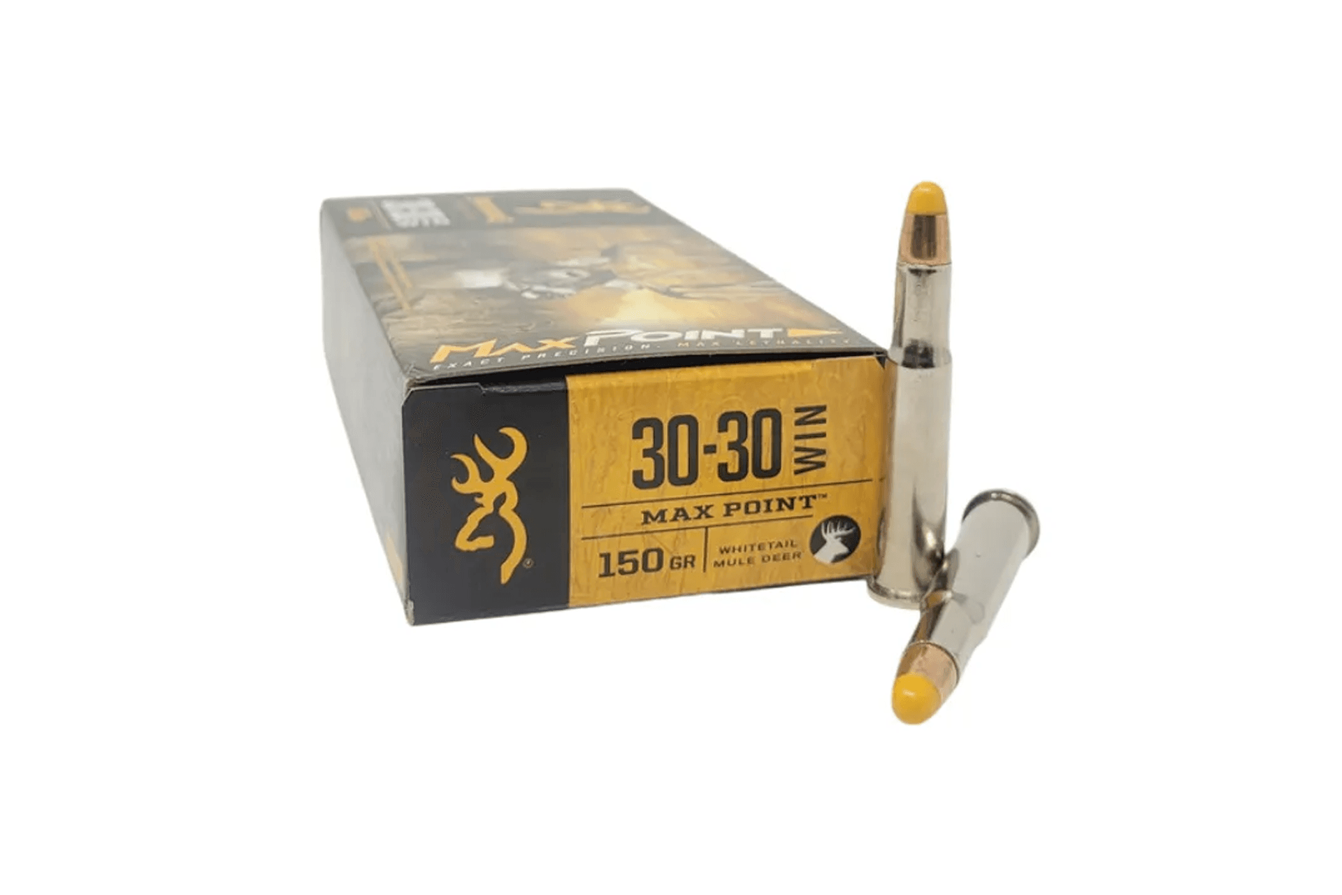 Browning Max Point 30-30 Winchester Ammunition 150 Grain Polymer Tip - 200 round case