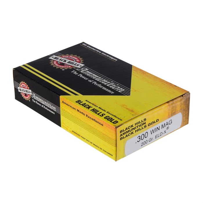 BLACK HILLS AMMUNITION Black Hills Gold 300 Winchester Magnum 200gr ELD-X 100/Case