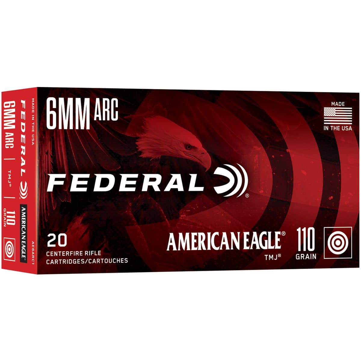 American Eagle 6mm ARC 110gr TMJ 2600 FPS 20/Box