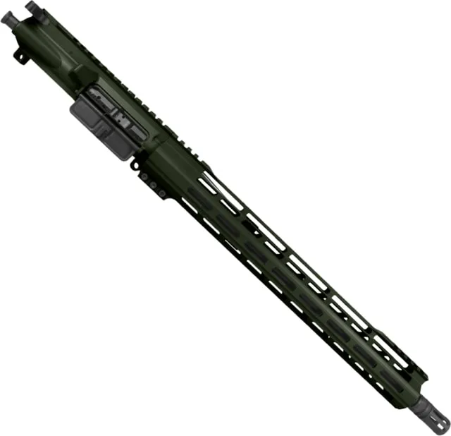 ABC RIFLE COMPANY AR-15 .223 5.56 Complete Build 16in Barrel 15in Lightweight Hybrid M-LOK Handguard Upper Receiver 1-10 Twist 1/2x28 A2 Style Muzzle - Upper Receiver for AR-15 - view 1