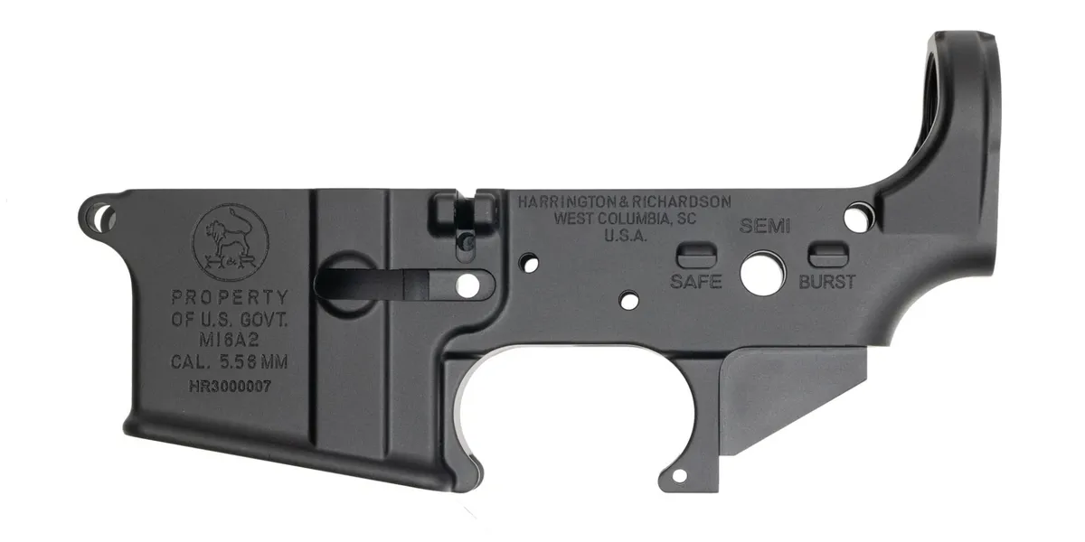 Harrington & Richardson Blem Harrington & Richardson M16A2 Lower Receiver Black - Lower Receiver for AR-15 - view 1