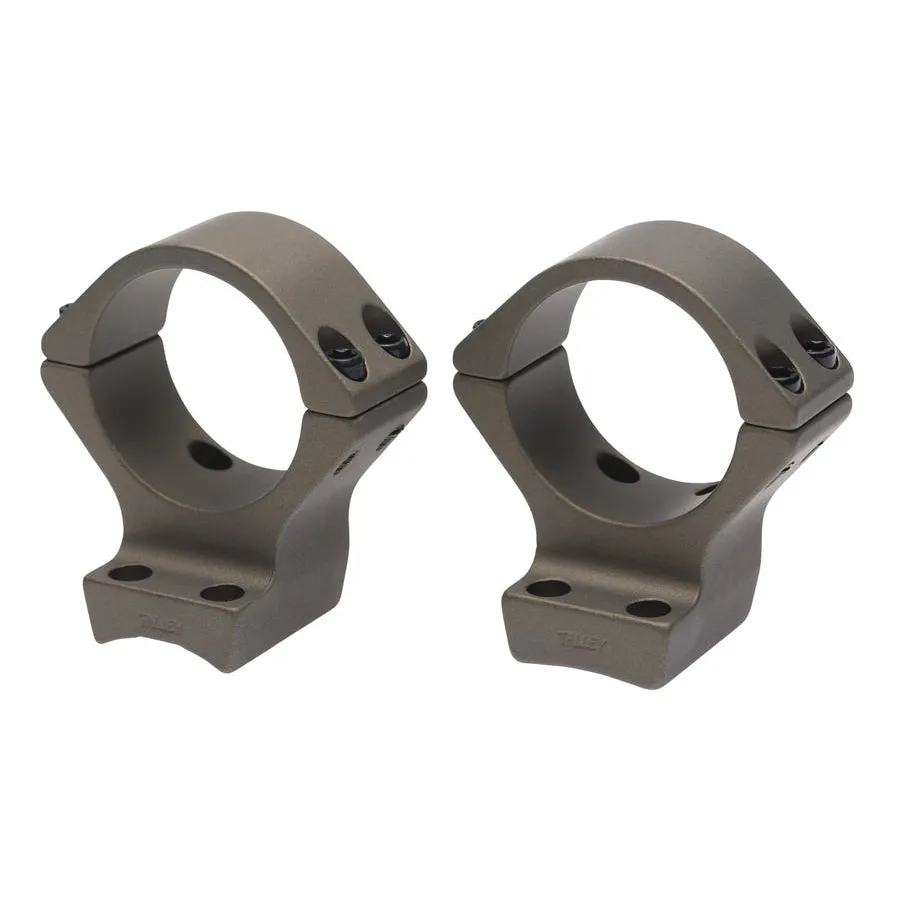 Browning 30mm High Aluminum Alloy Lightweight 2-Piece Integrated Scope Ring, Burnt Bronze Cerakote - 12536 - Optic Mount - view 1