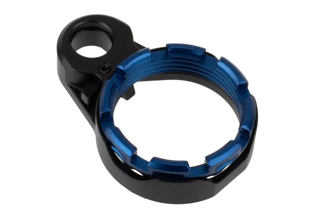 Fortis Manufacturing Fortis Enhanced Ar-15 End Plate System - K2 - Blue Castle Nut - Locking Lever - End Plate for AR-15 - view 1