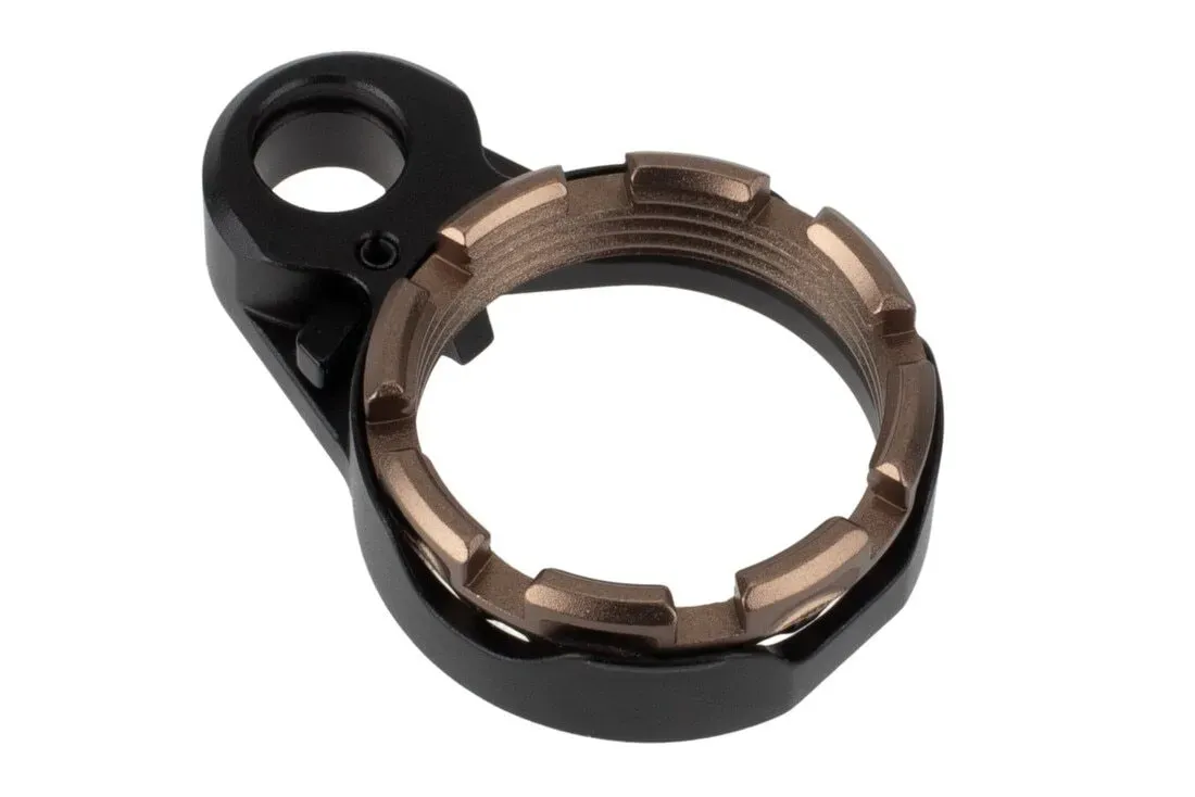 Fortis Manufacturing Fortis Enhanced Ar-15 End Plate System - K2 - Fde Castle Nut - Locking Lever - End Plate for AR-15 - view 1