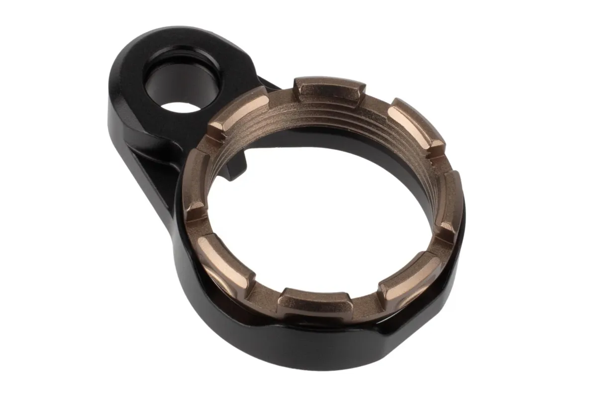 Fortis Manufacturing Fortis Light Weight K1 Castle Nut and End Plate Black, Flat Dark Earth - LEBLKK1FDE - Castle Nut - view 1