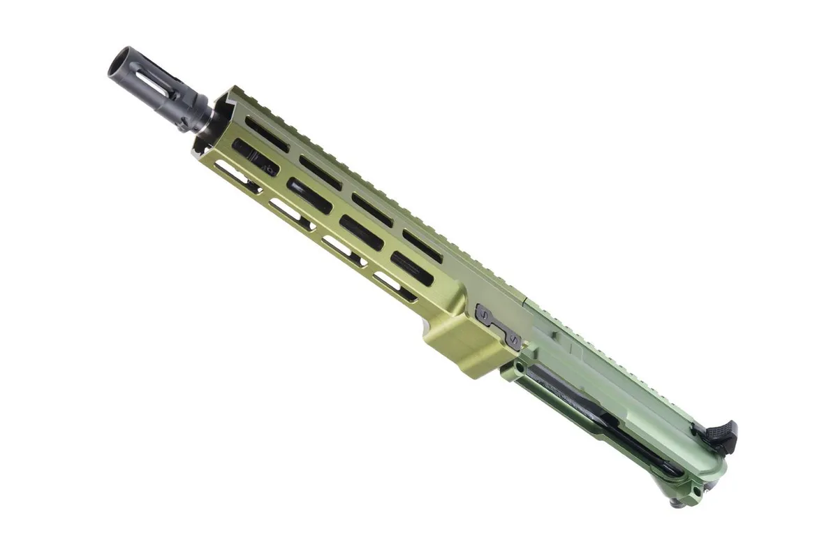 Geissele Automatics Duty AR-15 Complete Upper Receiver Carbine - 40mm Green - 10.3" - Upper Receiver for AR-15 - view 1