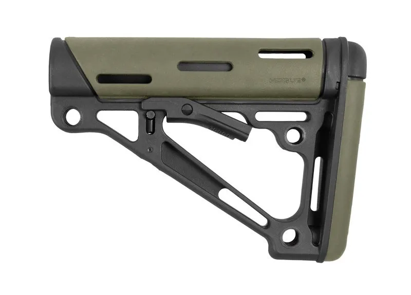 Hogue OverMolded Collapsible Buttstock Mil-Spec - Olive Drab Green - Stock & Brace for AR-15 - view 1