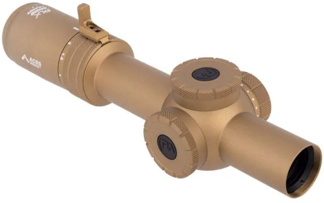 Primary Arms Compact PLX 1-8x24mm 30mm Tube LPVO Rifle Scope First Focal Plane Illuminated ACSS Nova Reticle FDE - Rifle Scope - view 1