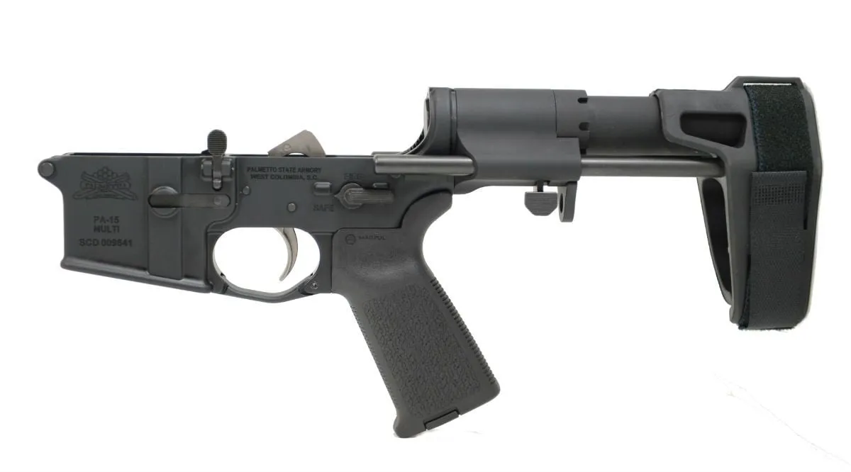 Palmetto State Armory PSA AR-15 Complete MOE EPT Pistol Lower with SBA3 Brace, FDE - 5165448421 - Lower Receiver for AR-15 - view 1