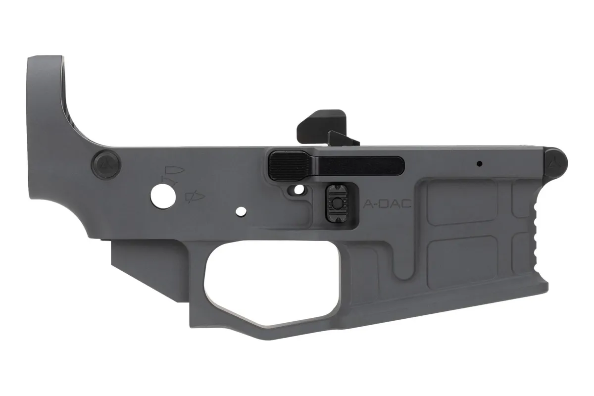 Radian Weapons ADAC-15 Stripped Lower Receiver - Gray, .223 Remington/5.56x45mm, Premium Quality for Reliable and Accurate AR Builds - R0388 - Lower Receiver for AR-15 - view 1