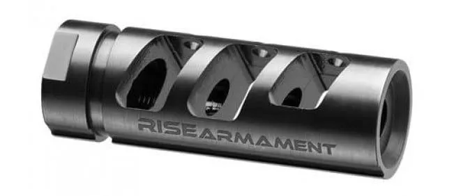 Rise Armament Ra-701 Compensator .22 Cal Black Nitride - Muzzle Device for AR-15 - view 1