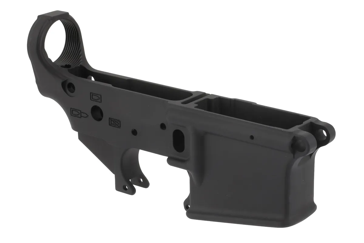 Spike's Tactical Spikes Tactical Forged Stripped Ar-15 Lower - Spider - Bullet Markings - Lower Receiver for AR-15 - view 3