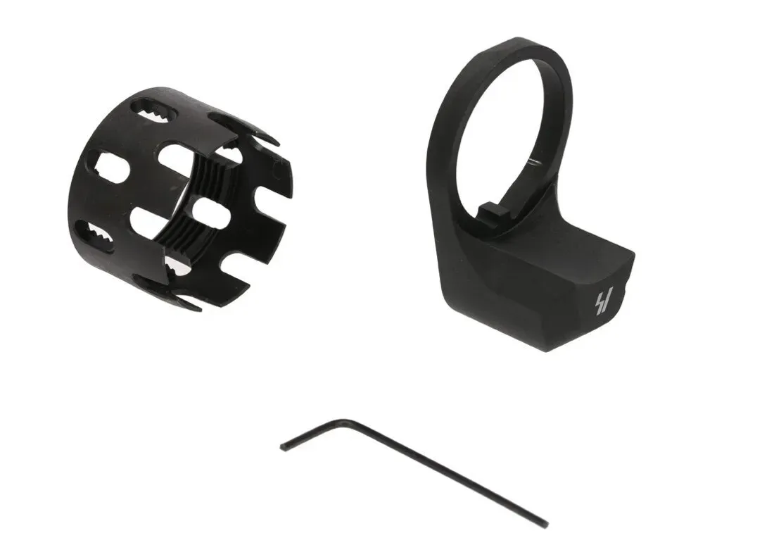 Strike Industries Ar Enhanced Castle Nut and Extended End Plate - Black - End Plate for AR-15 - view 1