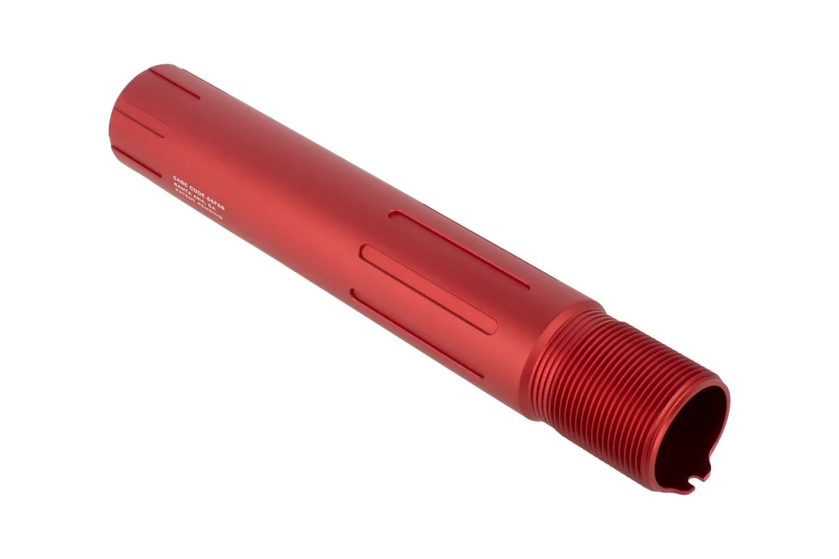 Strike Industries Carbine Length Pistol Buffer Tube - Red - Buffer Tube for AR-15 - view 1