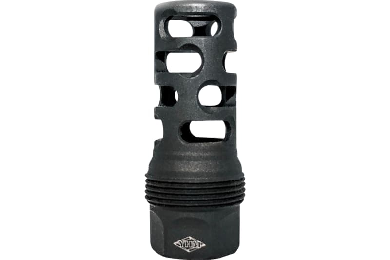 Yankee Hill Machine sRx Short Muzzle Brake - 11/16"-24 tpi, Black Power - YHM-4445-MB-24B