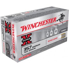 Winchester Ammo WC3571 WinClean 357 Magnum 125 GR Jacketed Soft Point - 50rd Box