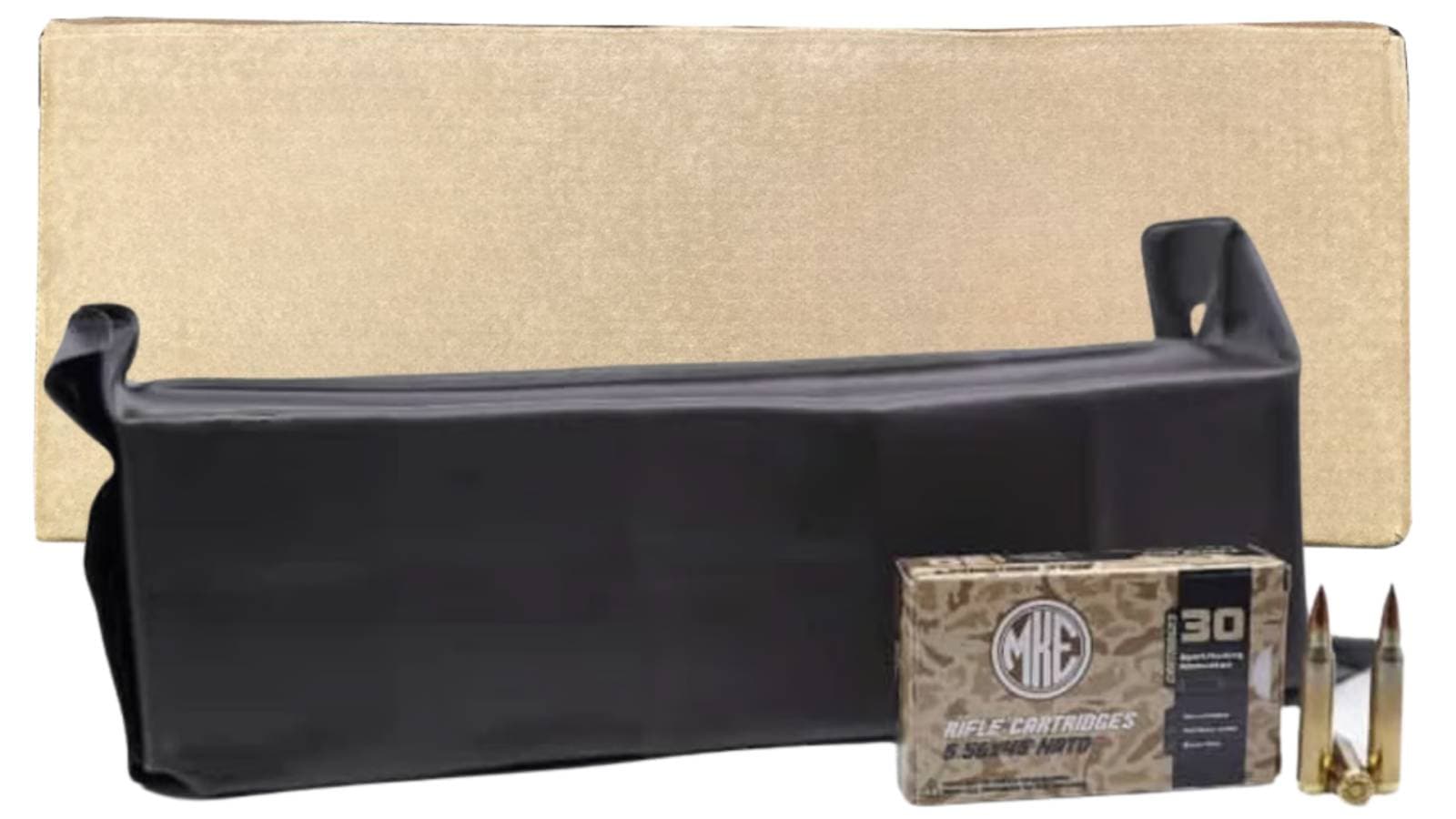 Mke 5.56x45 62GR Lap M855 Steel Penetrator Brass Case 1800RD Case