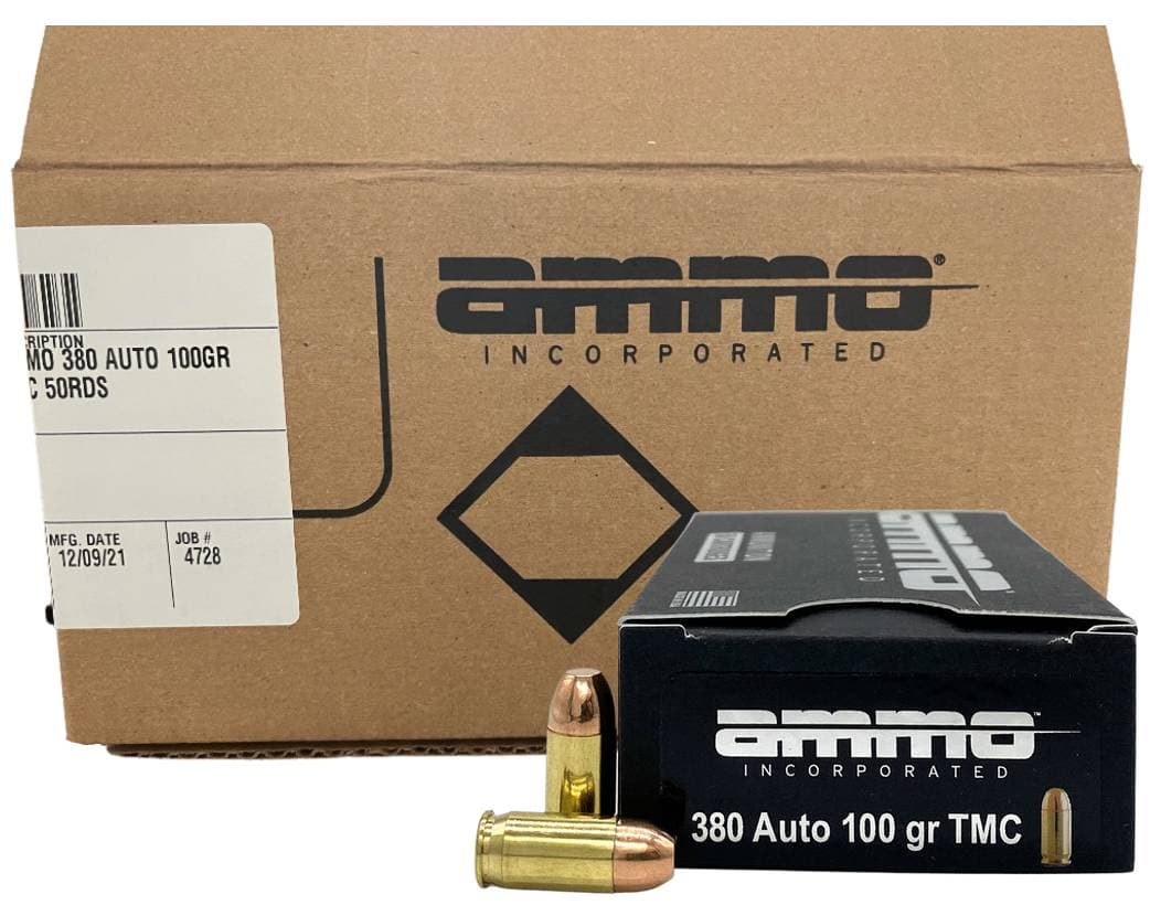 Ammo Inc Signature Series .380 ACP 100 GR Tmc 1000RD Case