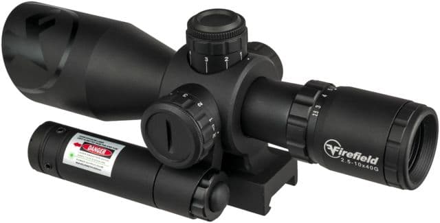 Firefield Firefield 1.5-5x32mm Illuminated Mil-Dot (SPF) Barrage Rifle Scope w/ Green Laser - FF13063 - view 2