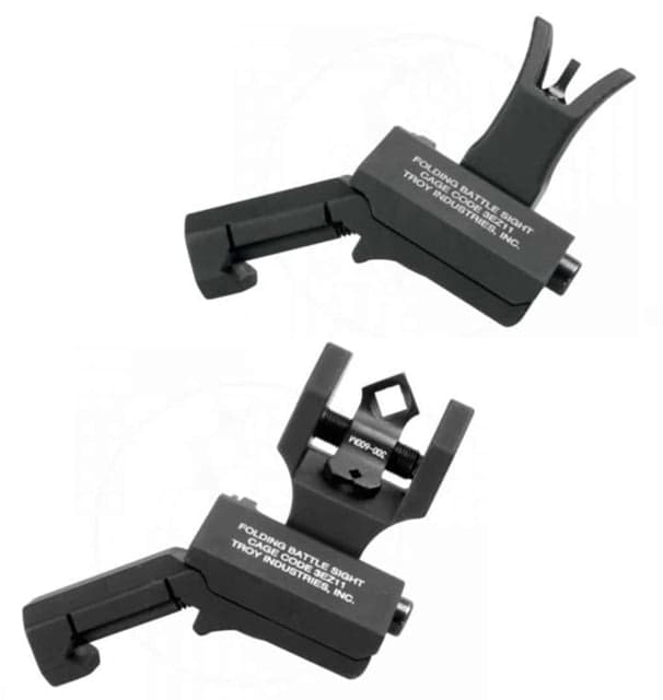 Troy Industries Troy Industries, Inc. Ar-15 Flip-Up 45 Degree Offset Sight Set Black - view 3