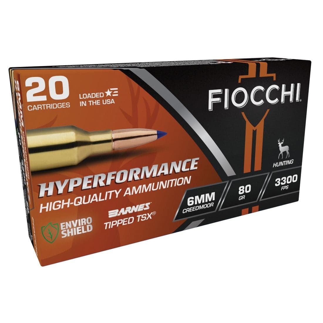 Fiocchi Hyperformance 6mm Creedmoor 80 gr CHP 20rds