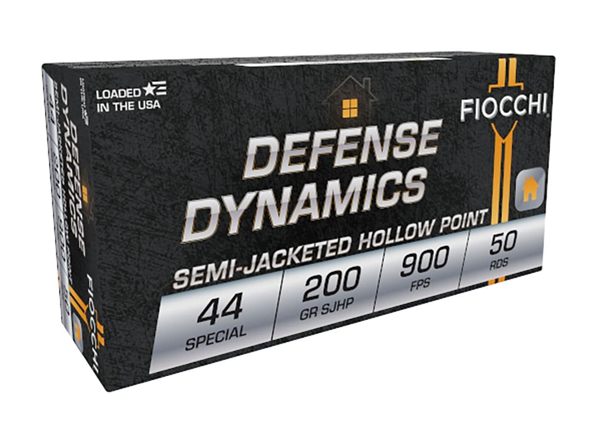 Fiocchi Defense Dynamics .44 Special 200gr Semi-Jacketed Hollow Point Ammo, 50rds - 44SA500