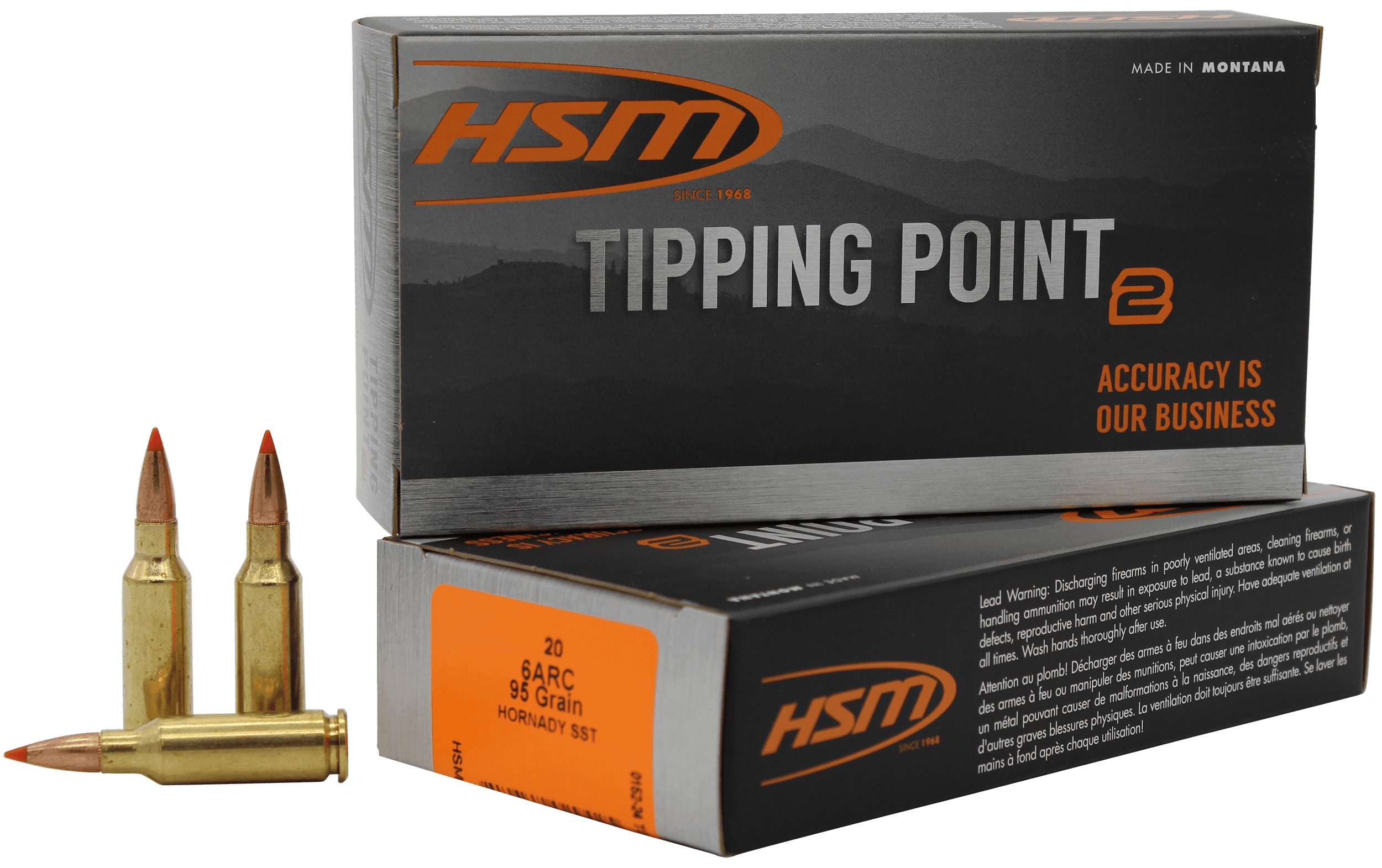 Hsm Tipping Point 6mm ARC 95 Gr Super Shock Tip (Box)