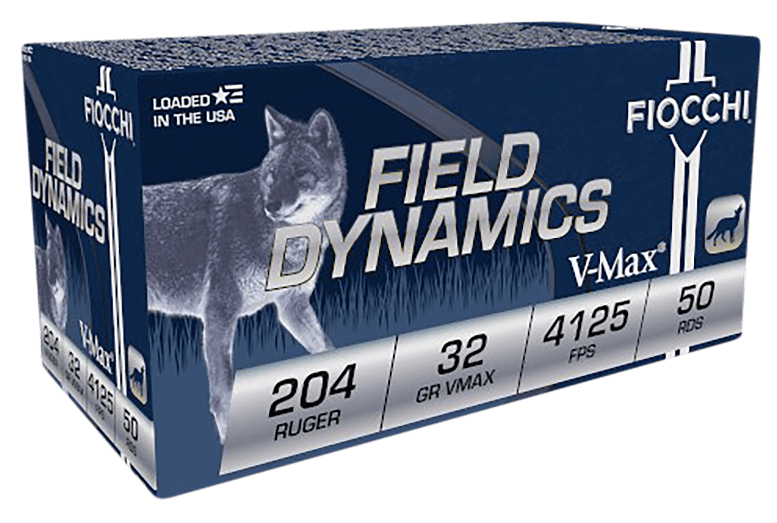Fiocchi Field Dynamics 204 Ruger 32 Gr Hornady V Max (Box)