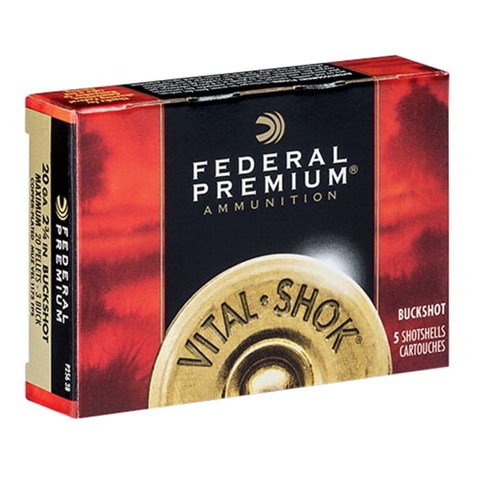 Premium 20 Gauge 2-3/4" 20-Pellet #3 Buckshot 250/Case