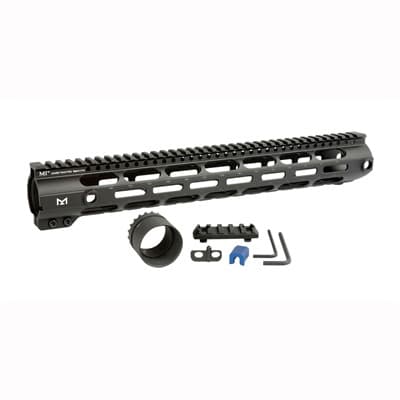 Midwest Industries Ar .308 Combat Rail Handguards M-Lok - Ar 308 15" Combat Rail Handguard Dpms Low M-Lok Black