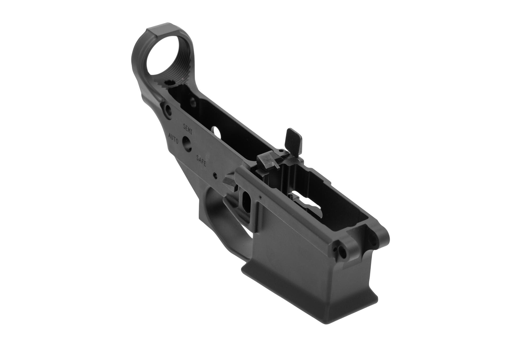 Griffin Armament Griffin Armament MK2 Ambi Stripped AR-15 Lower Receiver - Ambidextrous Controls - Flared Magwell - Anodized Black - MK2AL - view 2