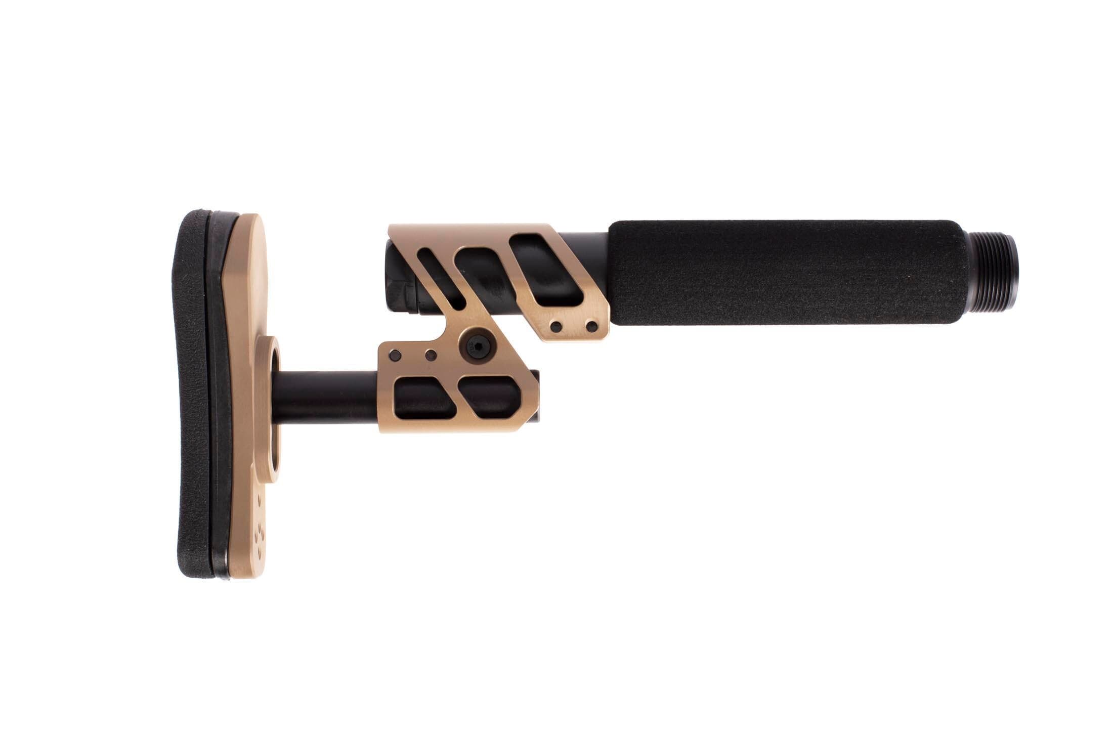 Odin Works Odin Works Zulu Adjustable Stock Kit w/ Padded Pistol Buffer Tube & End Plate, Flat Dark Earth - view 2
