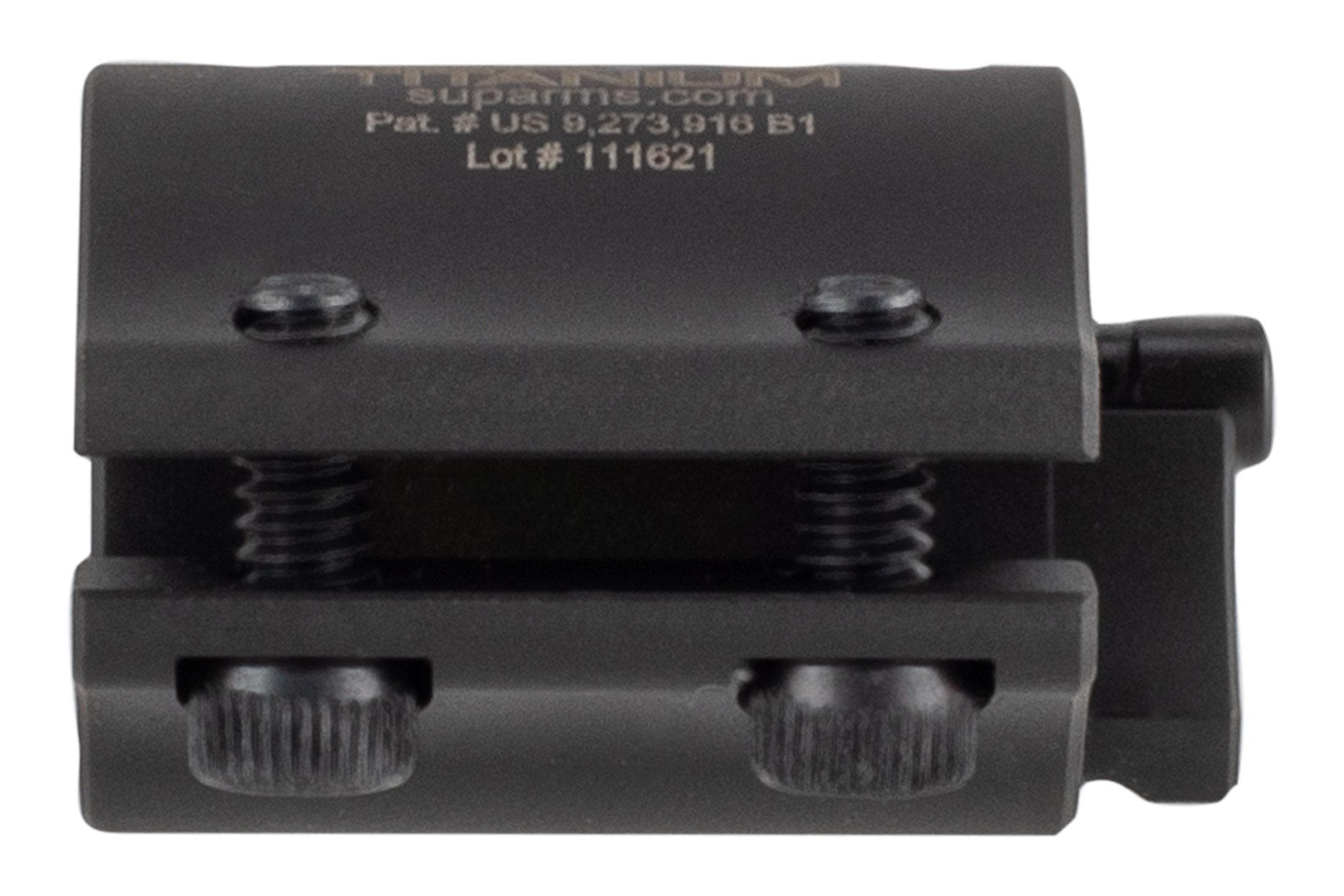 Superlative Arms Superlative Arms Bleed Off Adjustable Gas Block Clamp on .625" -Titanium - Dlc Dark Finish - view 2