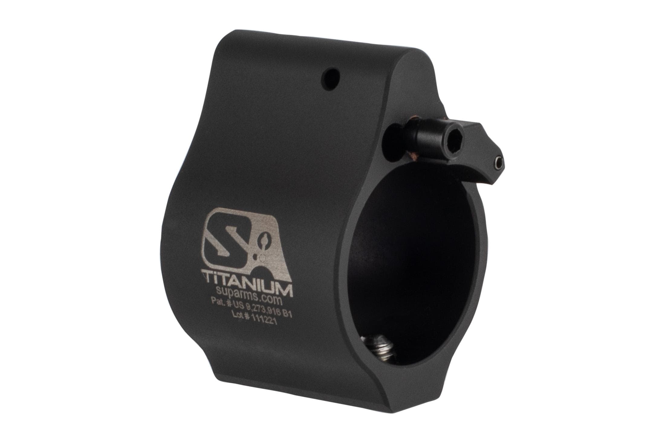 Superlative Arms Superlative Arms Bleed Off Adjustable Gas Block Set Screw .875" - Titanium - Dlc Dark Finish - view 1