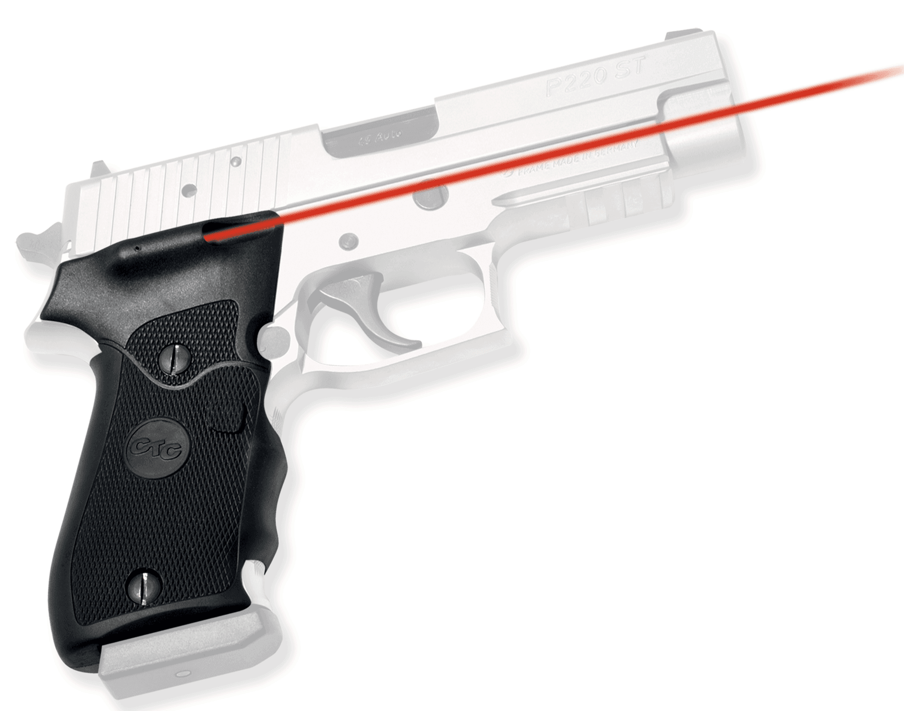 Crimson Trace Dual Side Activation Laser Grip for Sig Sauer P220 Pistols, Black - LG-320