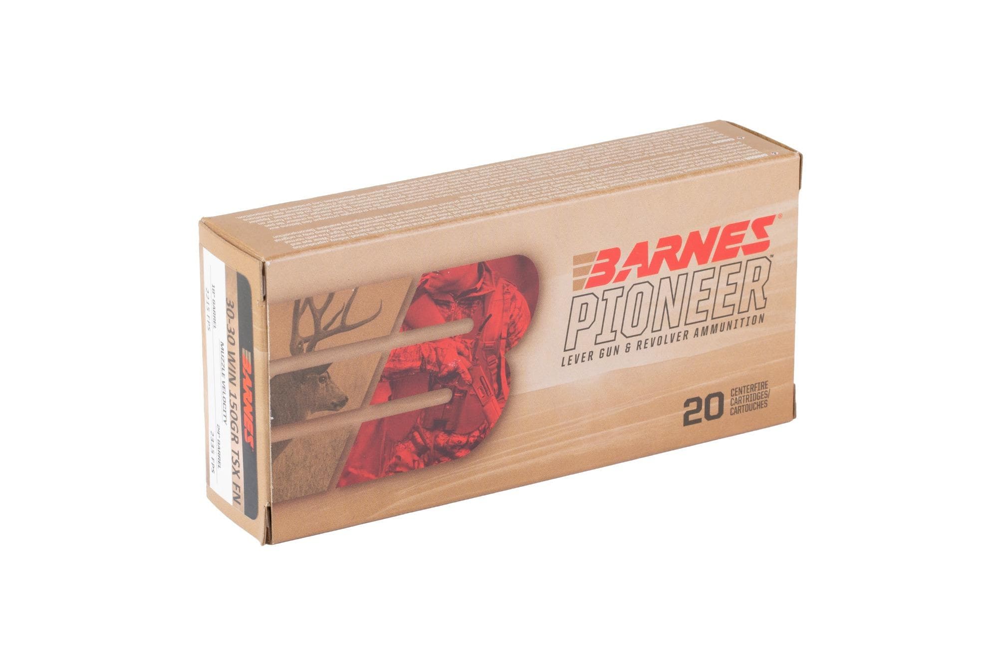 Barnes Pioneer 30-30 Win 150gr TSX FN - Ammunition - 20 Rounds