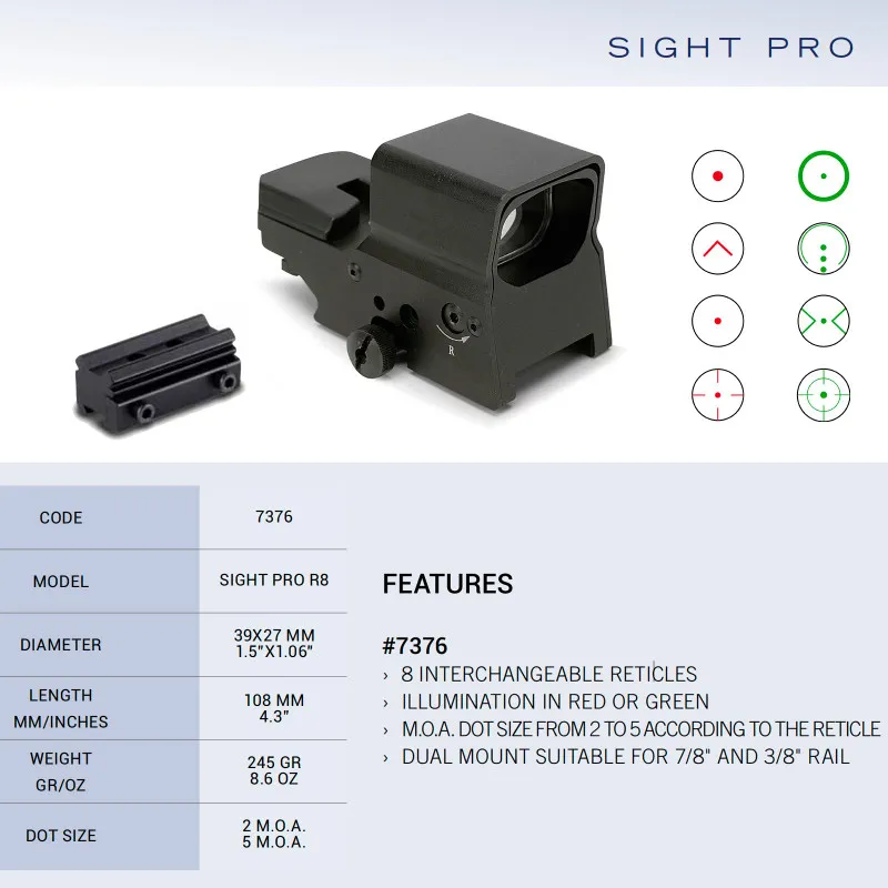 Konus SIGHT-PRO R8 Green / Red Dot Sight - Optic - view 4