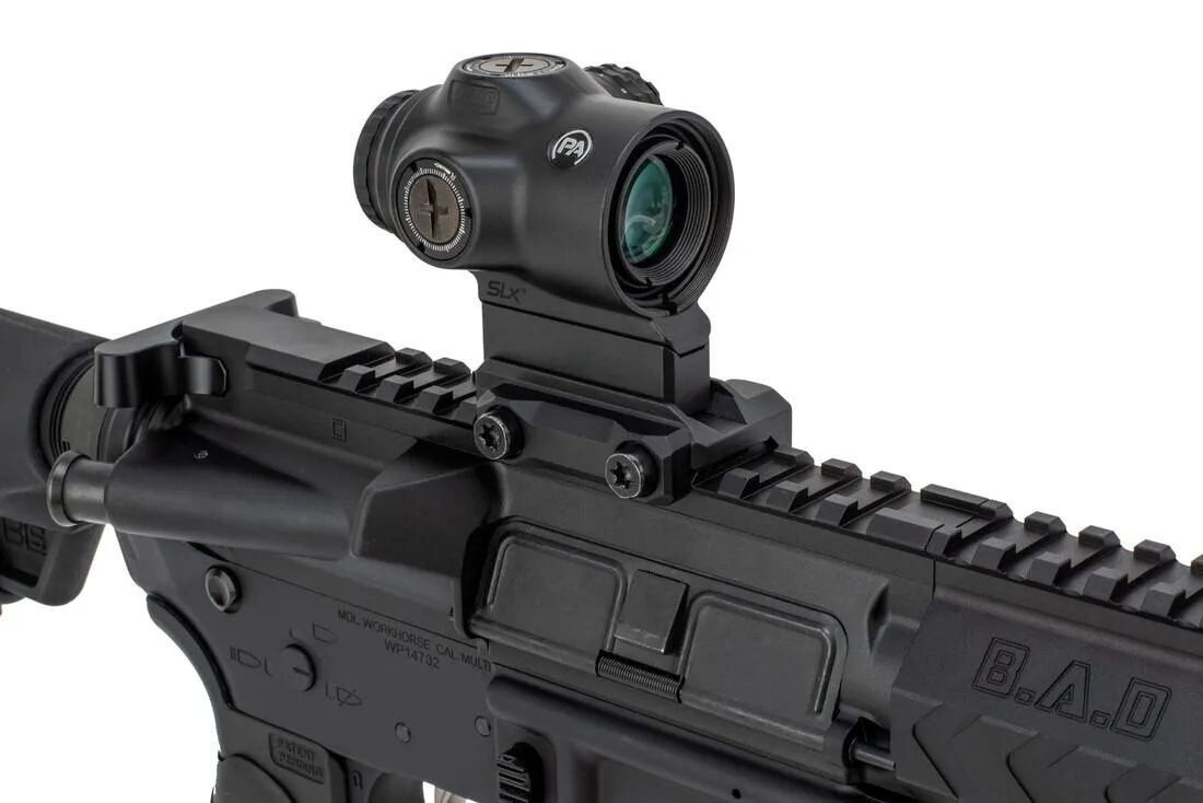 Primary Arms SLx 1X MicroPrism with Red Illuminated ACSS Gemini 9mm Reticle - Optic - view 1