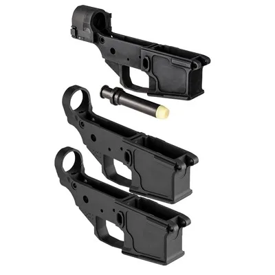 17 Design and Manufacturing Iflr Lower Receiver & Billet Lower Receiver Set - 17 Design Iflr And 17 Design 2x Billet Lower Receiver Set - Lower Receiver for AR-15, vista 1