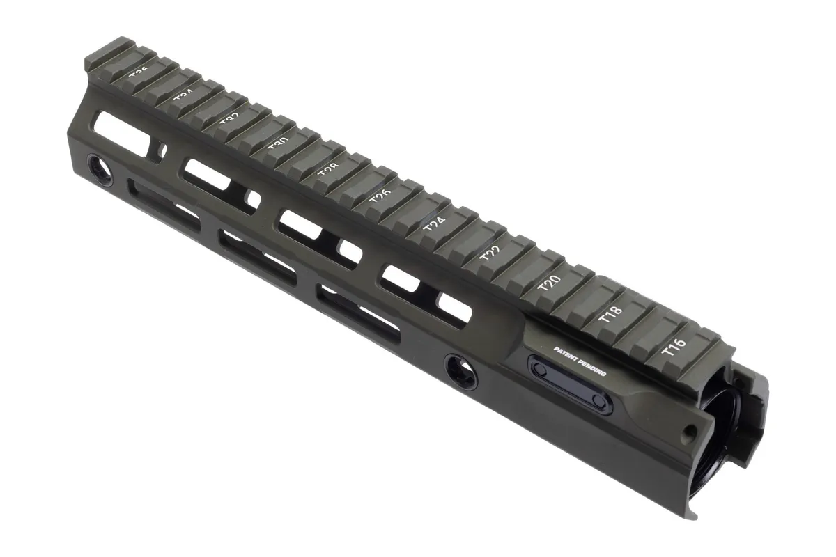 Aero Precision 9.1" MOD 4 M-LOK Handguard - OD Green Anodized - Handguard for AR-15, vista 3