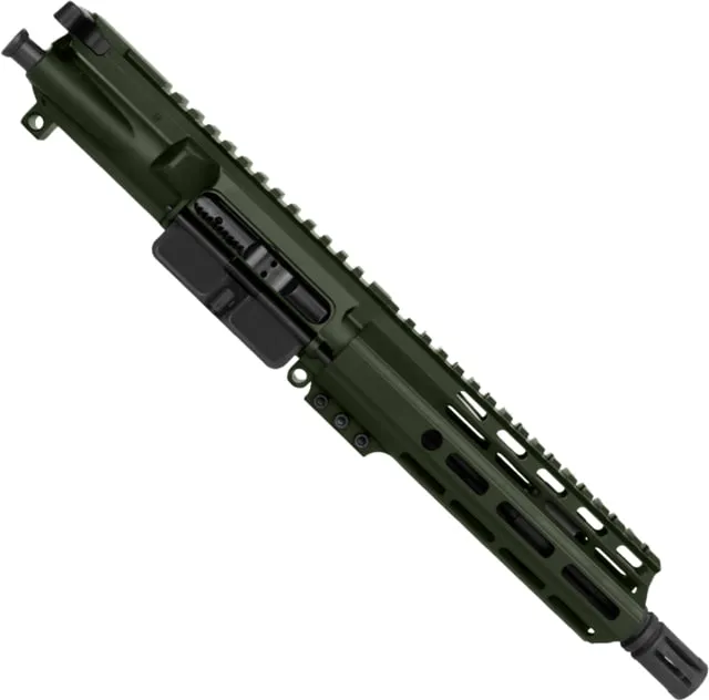 ABC RIFLE COMPANY AR-15 .300 AAC Blackout Pistol M-LOK Handguard Complete Upper Receiver w/BCG And Charging Handle Olive Drab Green - Upper Receiver for AR-15, vista 1