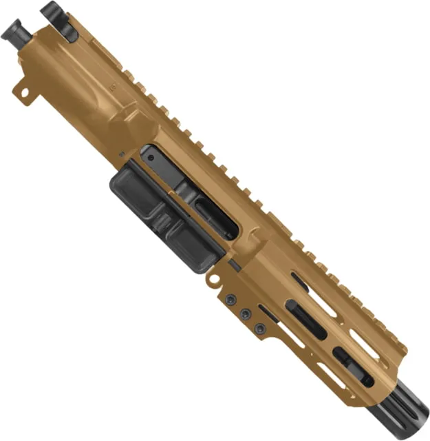 ABC RIFLE COMPANY AR .40 S&W Pistol 4in Barrel M-LOK Handguard Complete Upper Receiver w/BCG And Charging Handle Bronze - Upper Receiver for AR-15, vista 1