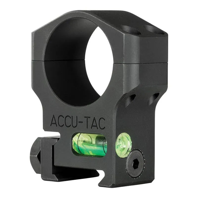 Accu-Tac 34mm 7075 Aluminum Alloy Scope Ring, Type III (Mil-Spec) Hard Anodized Flat Black - HSR-340 - Optic Mount - view 3