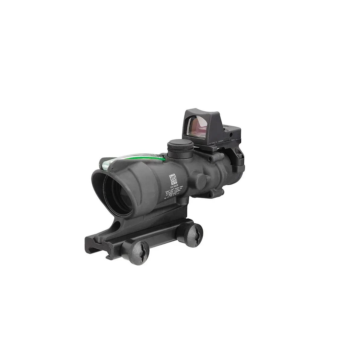 Trijicon ACOG 223 BDC 4x32mm FXD Red Crosshair BLK W/TA51 & RMR Type2 - Rifle Scope, vista 1
