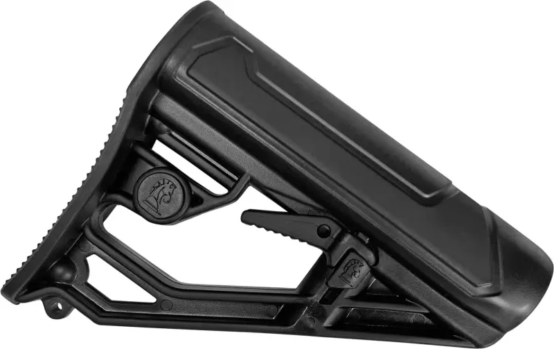 Adaptive Tactical EX AR Rifle Stock Lite, Black - AT-02013 - Stock & Brace for AR-15, vista 1
