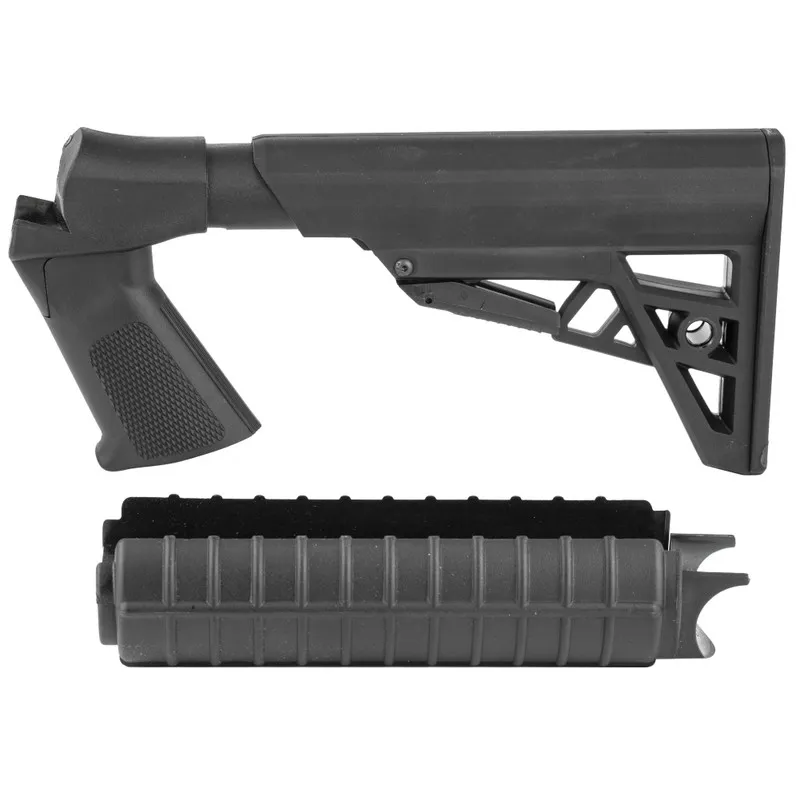 ADVANCED TECHNOLOGY Black H&R/NEF 6-Position Stock with Forend (HRN4100) - Stock & Brace for AR-15 - view 1