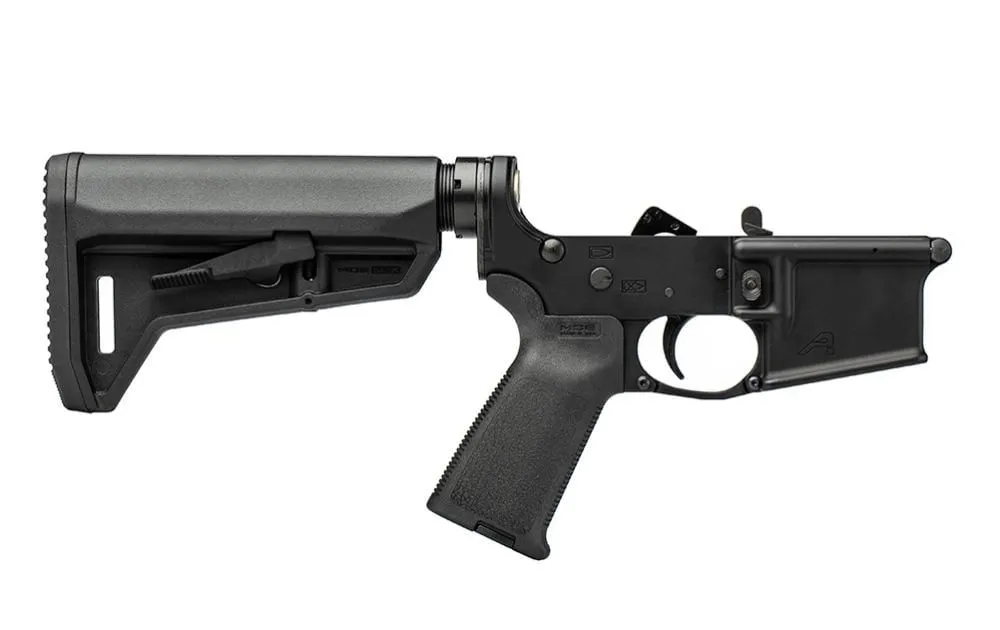 AERO PRECISION AR-15 COMPLETE LOWER RECEIVER W/ MOE GRIP & SL-K CARBINE STOCK - Lower Receiver for AR-15 - view 1