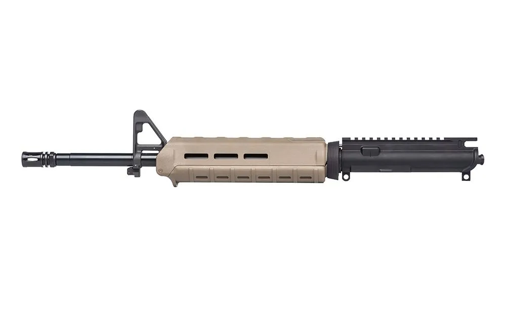 Aero Precision AR-15 Complete Upper, 16" 5.56 Mid-Length Barrel w/ Pinned FSB, MOE Mid-Length - FDE - Upper Receiver for AR-15, vista 3