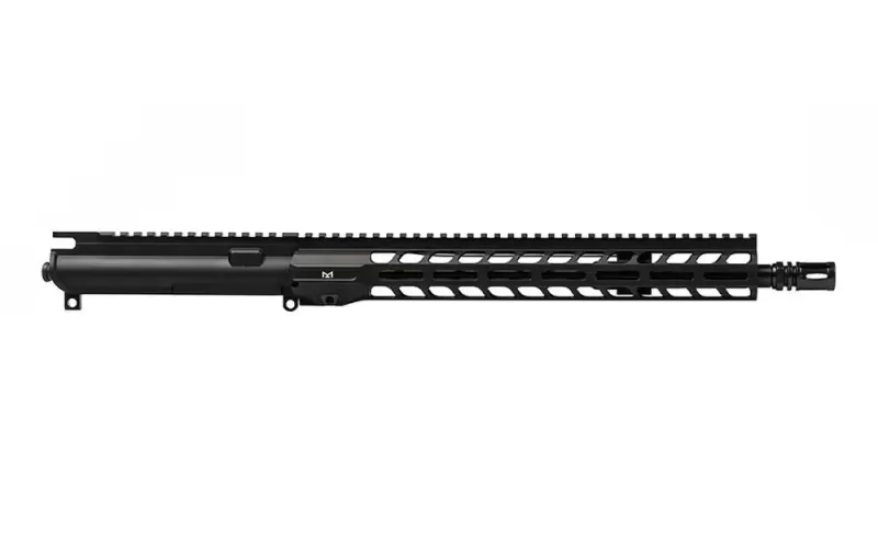 Aero Precision AR15 14.5\" 5.56 Mid-Length Gov QPQ Barrel Complete Upper 13.5\" Slimline Left Handed - Anodized Black - APSL100710 - Upper Receiver for AR-15 - view 1