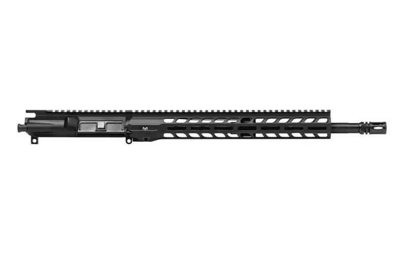 Aero Precision AR15 16\" 5.56 Carbine-Length M4 QPQ Complete Upper with 13.5\" M-LOK Slimline Handguard - Anodized Black - APSL100680 - Upper Receiver for AR-15, vista 2